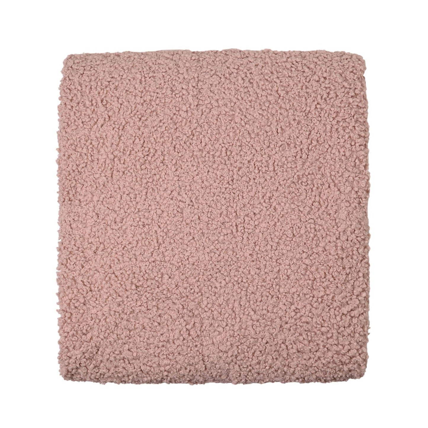 Pink - Pack Shot - Hestia Pink Teddy Throw 150cm x 150cm