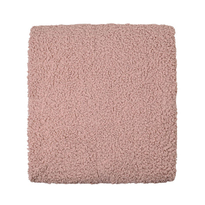 Pink - Pack Shot - Hestia Pink Teddy Throw 150cm x 150cm