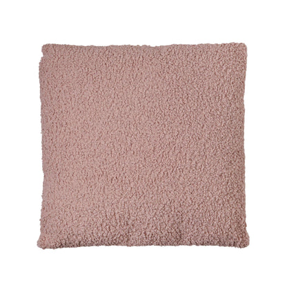 Pink - Front - Hestia Pink Teddy Cushion 50cm x 50xm