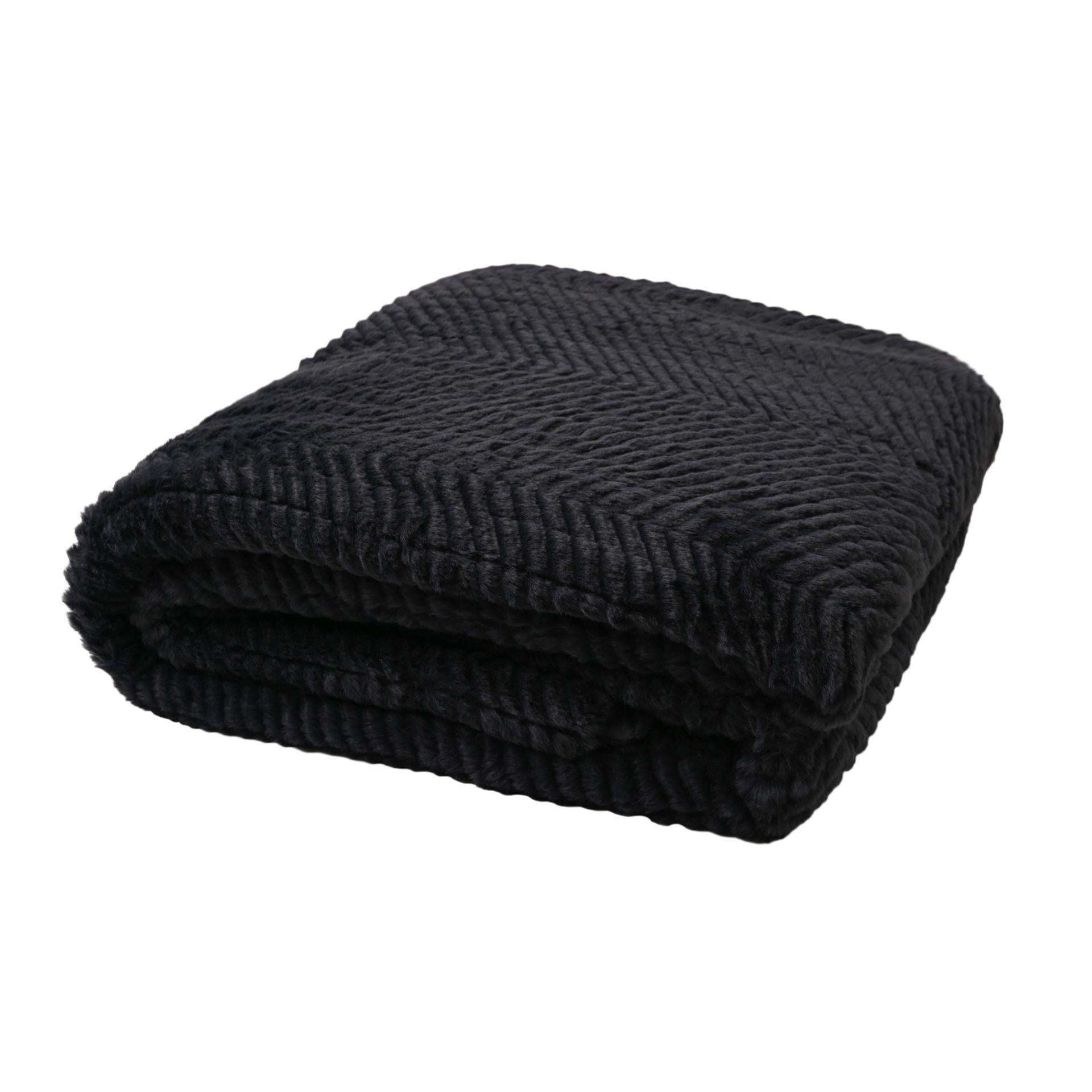 Graphite - Lifestyle - Hestia Graphite Grey Throw 150cm x 200cm