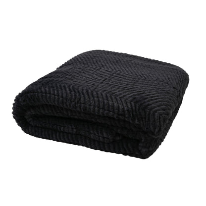 Graphite - Lifestyle - Hestia Graphite Grey Throw 150cm x 200cm
