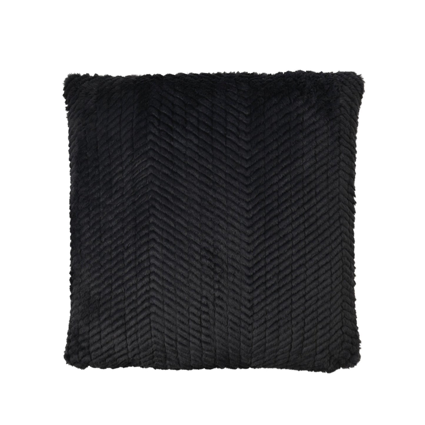 Graphite - Front - Hestia Graphite Grey Cushion 50cm x 50cm