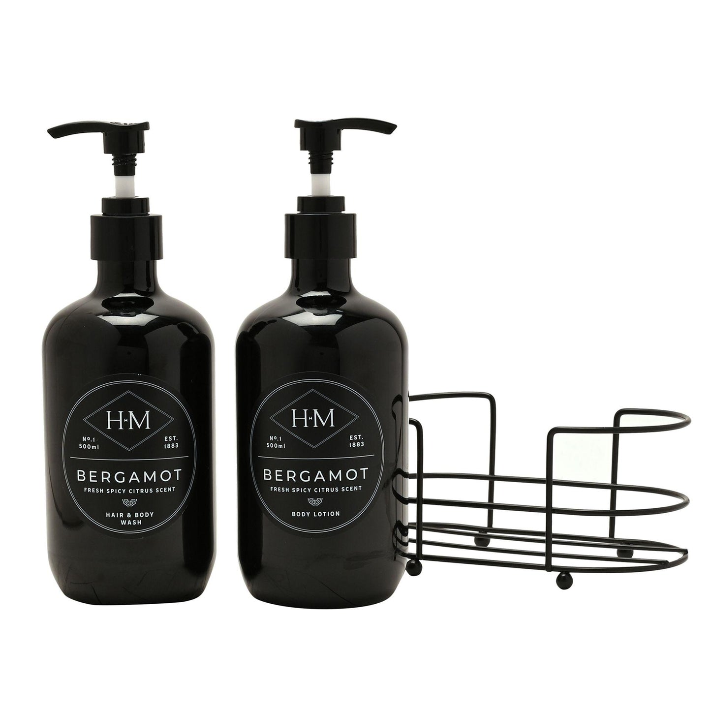 Black - Back - Harvey Makin Mens Shower Essentials Gift Set