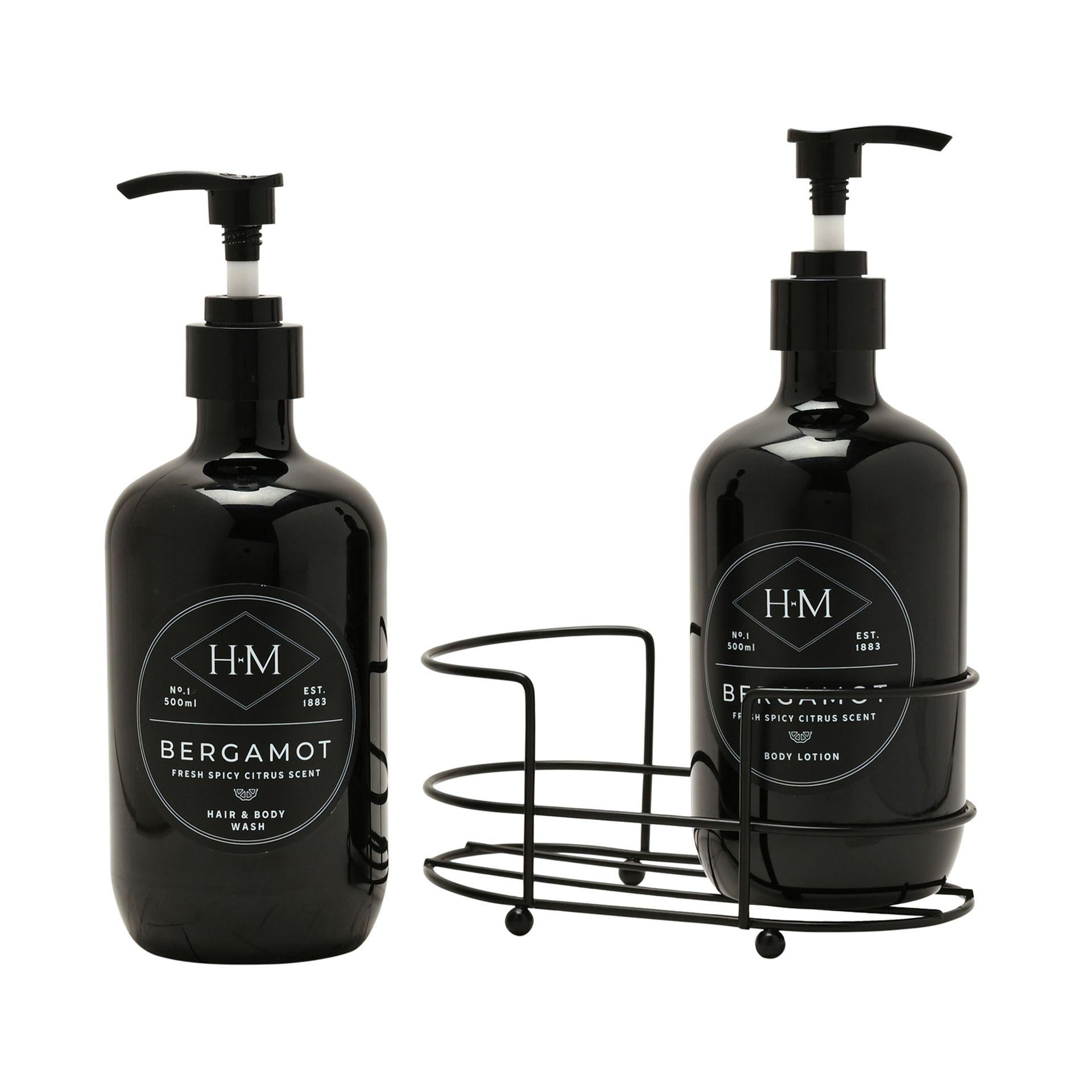 Black - Side - Harvey Makin Mens Shower Essentials Gift Set