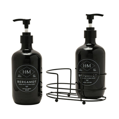 Black - Side - Harvey Makin Mens Shower Essentials Gift Set