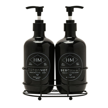 Black - Front - Harvey Makin Mens Shower Essentials Gift Set