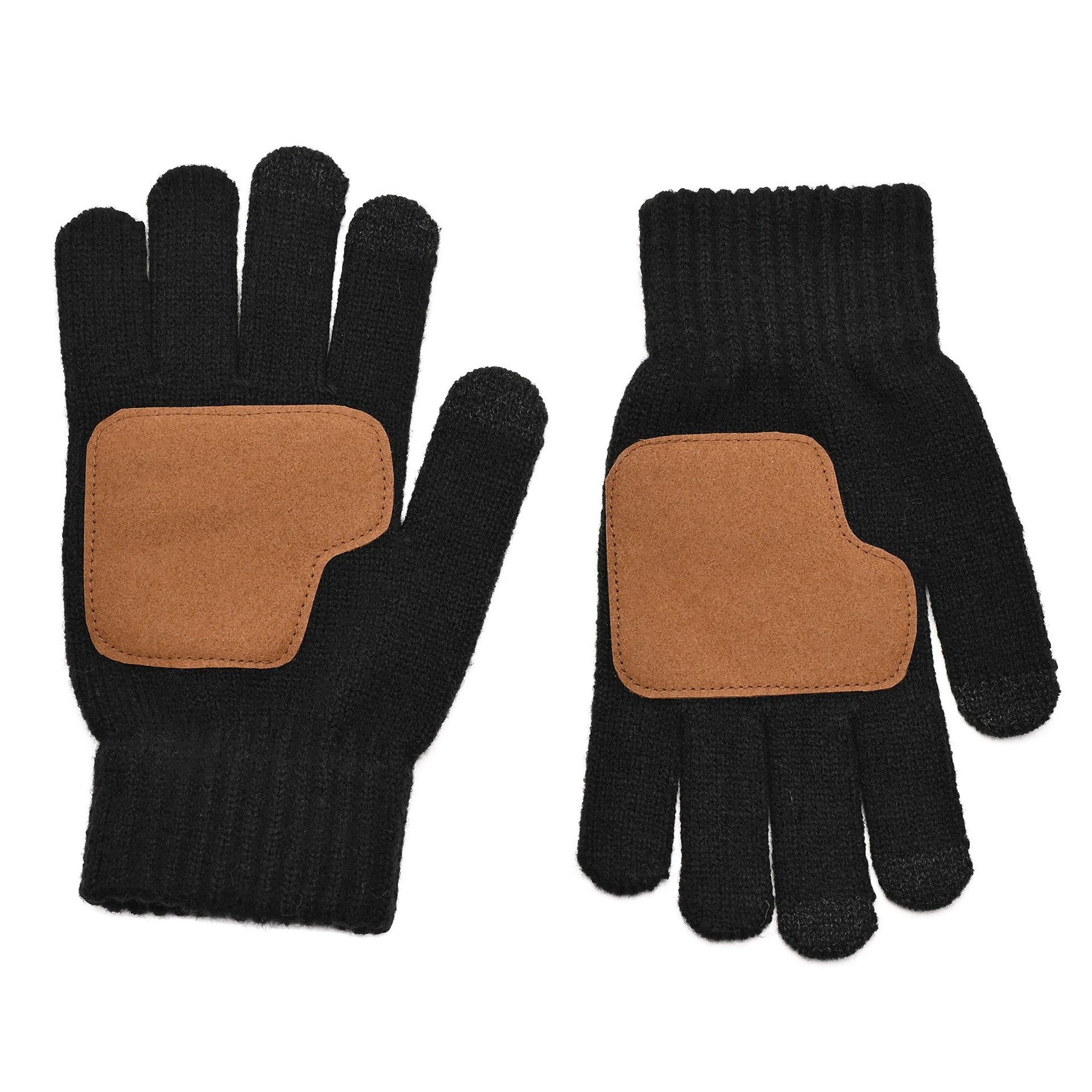 Black - Lifestyle - Harvey Makin Layers Hat and Gloves Gift Set - Black