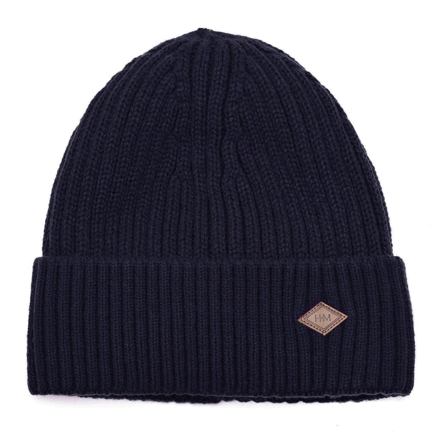 Navy blue - Back - Harvey Makin Layers Hat and Gloves Gift Set - Navy Blue