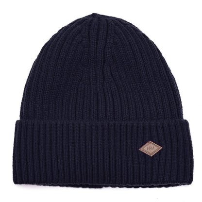 Navy blue - Back - Harvey Makin Layers Hat and Gloves Gift Set - Navy Blue