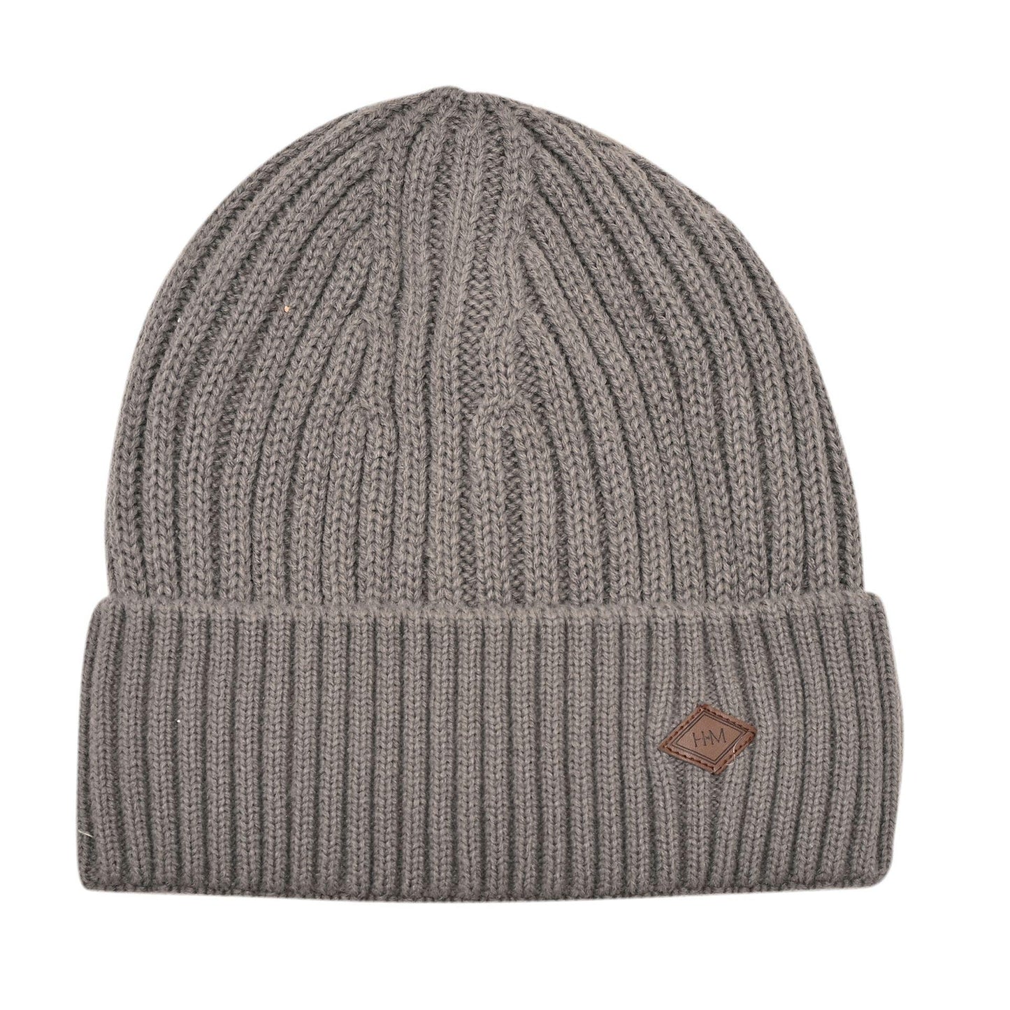 Grey - Back - Harvey Makin Layers Hat and Gloves Gift Set - Grey