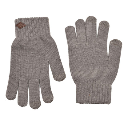 Grey - Side - Harvey Makin Layers Hat and Gloves Gift Set - Grey