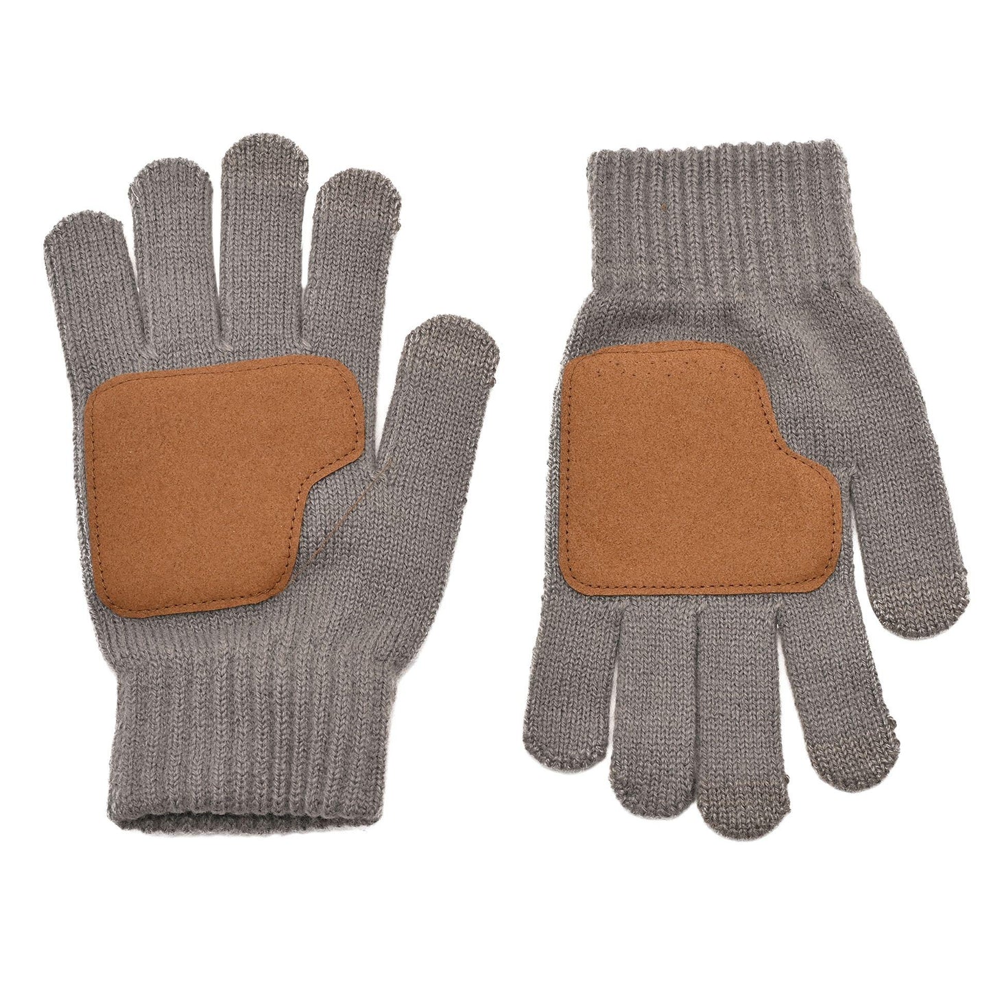 Grey - Lifestyle - Harvey Makin Layers Hat and Gloves Gift Set - Grey