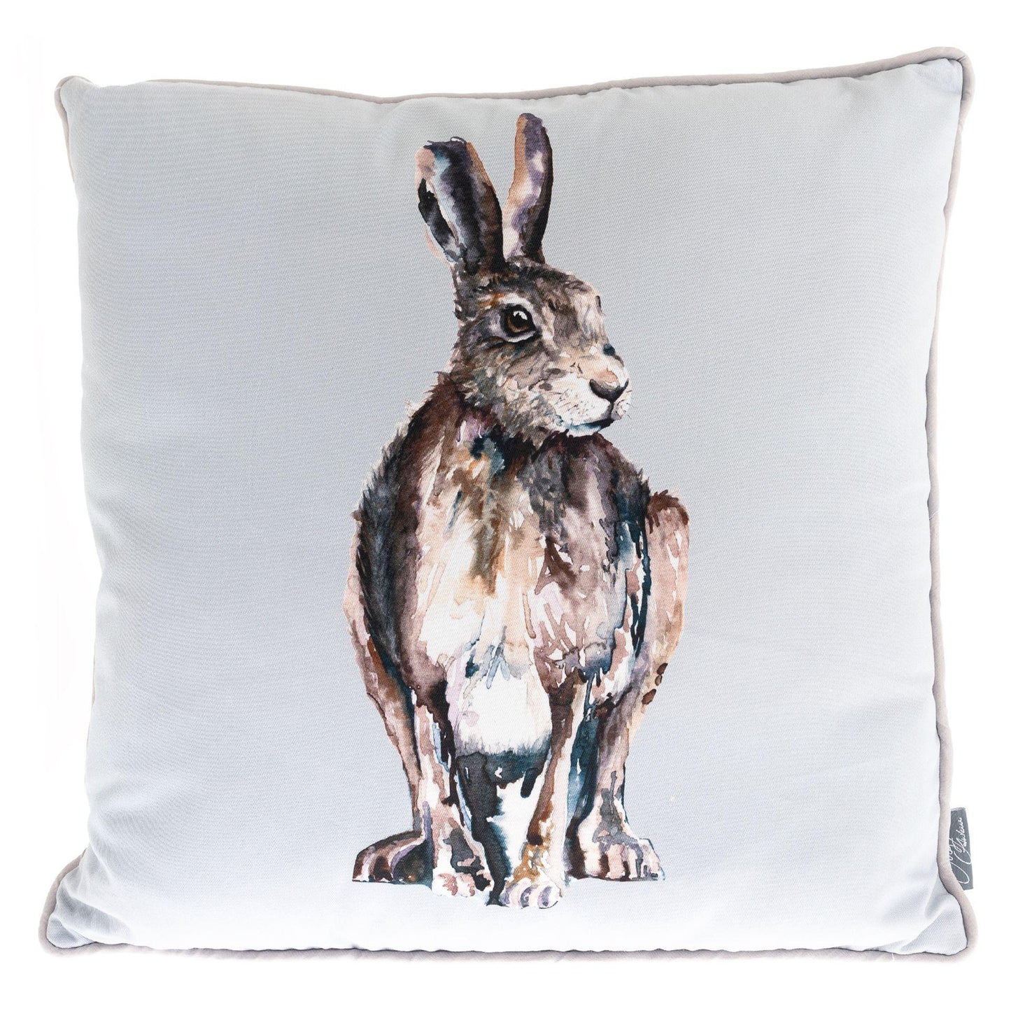 White - Front - Meg Hawkins Hare Cushion 40cm