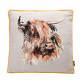 Grey - Front - Meg Hawkins Highland Cow Cushion 40cm