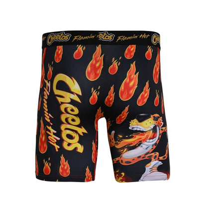 Orange - Back - Odd Sox Mens Boxers Cheetos Flamin Hot - Medium