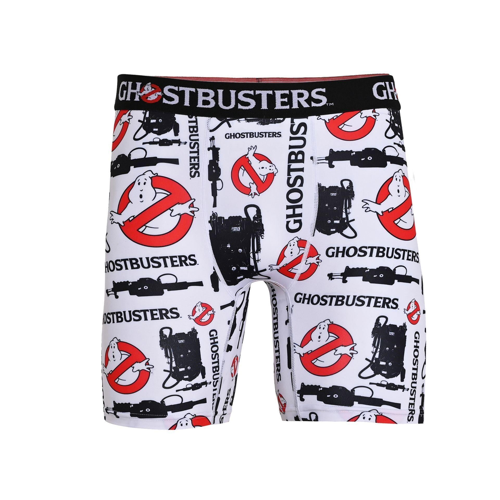 White - Front - Odd Sox Mens Boxers Ghosbusters - Large