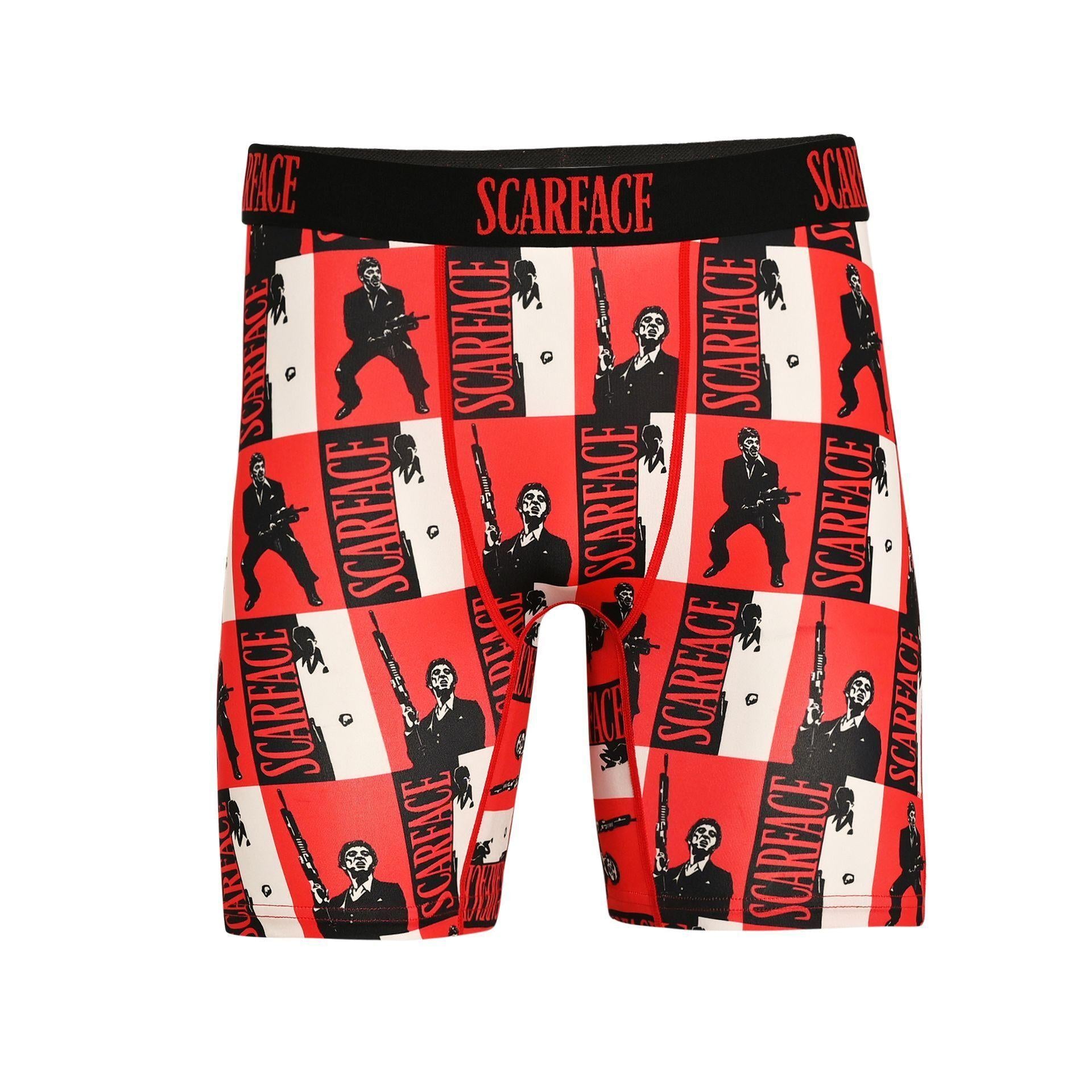Red - Front - Odd Sox Mens Boxers Scarface - Medium