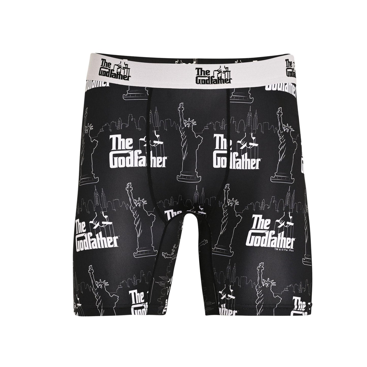 Black - Front - Odd Sox Mens Boxers Godfather - Medium