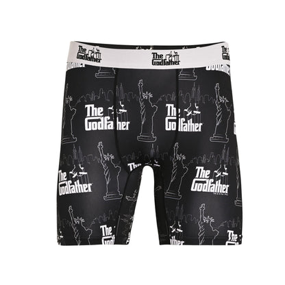 Black - Front - Odd Sox Mens Boxers Godfather - Medium