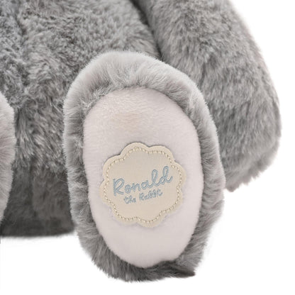 Grey - Pack Shot - Ronald The Classical Plush Grey Bunny 30 cm