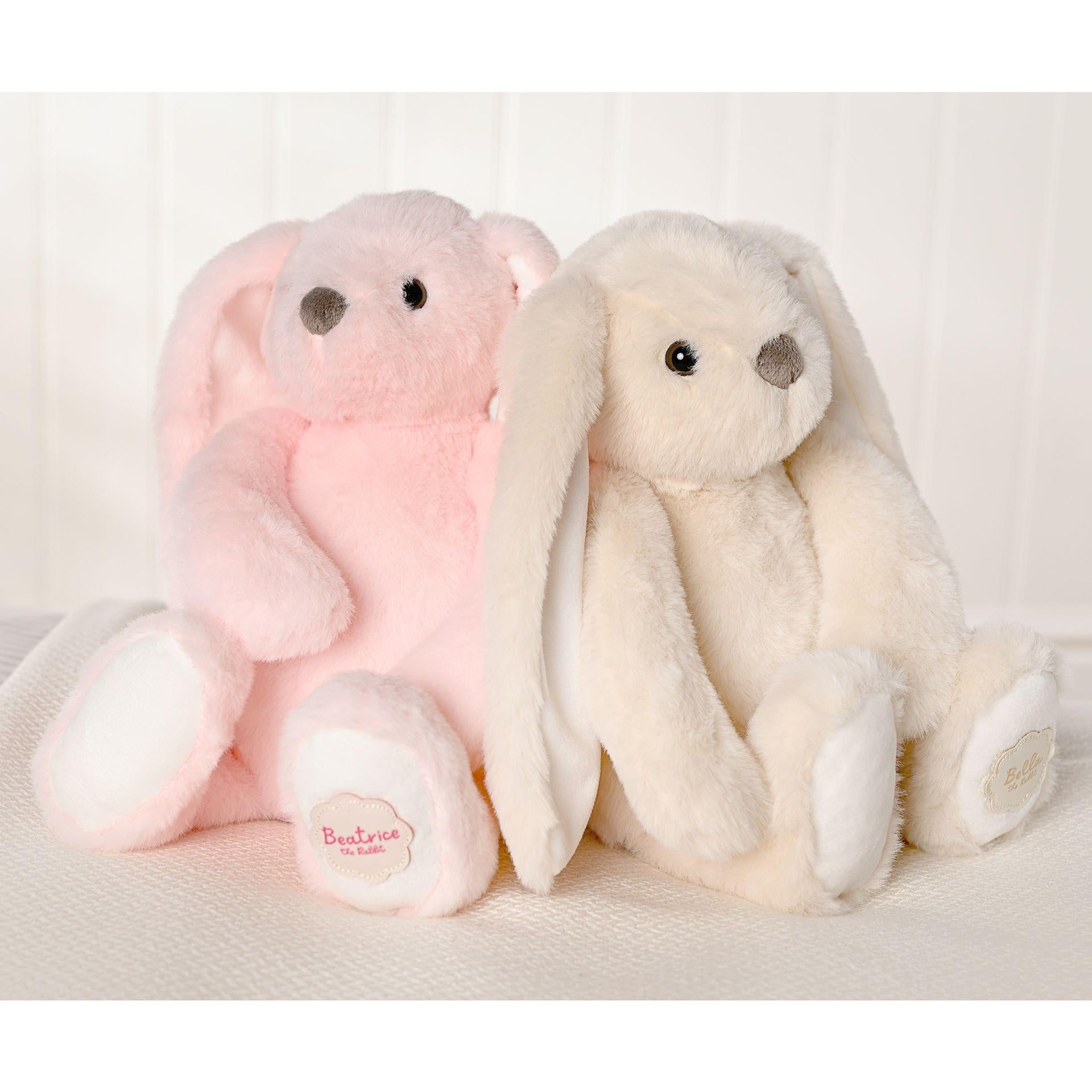 Grey - Close up - Ronald The Classical Plush Grey Bunny 30 cm