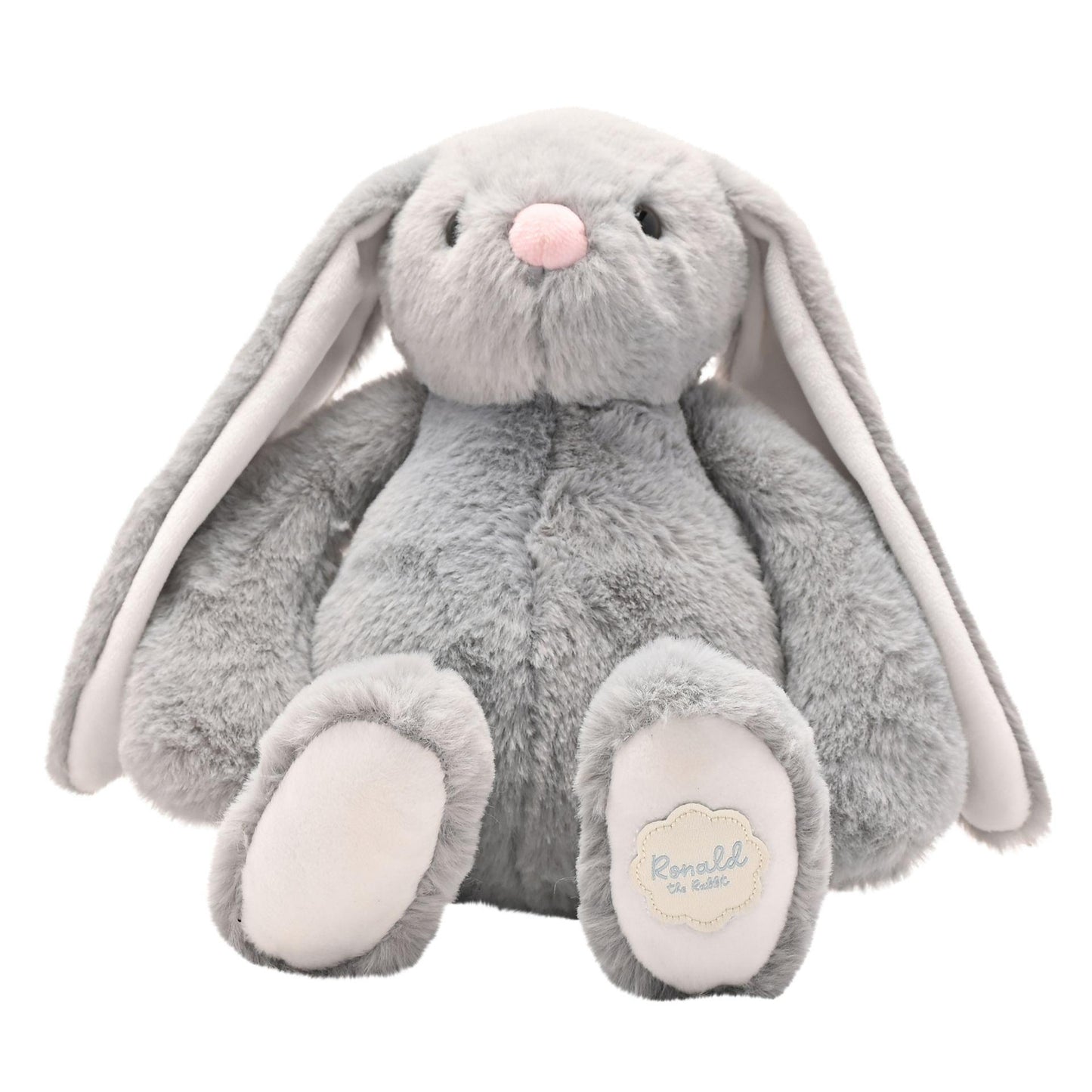 Grey - Front - Ronald The Classical Plush Grey Bunny 30 cm