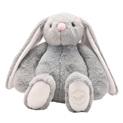Grey - Front - Ronald The Classical Plush Grey Bunny 30 cm