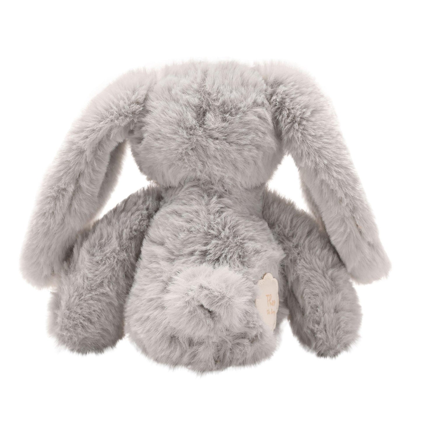 Grey - Side - Theo The Plush Long Leg Grey Bunny 35 cm
