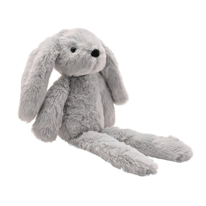 Grey - Front - Theo The Plush Long Leg Grey Bunny 35 cm