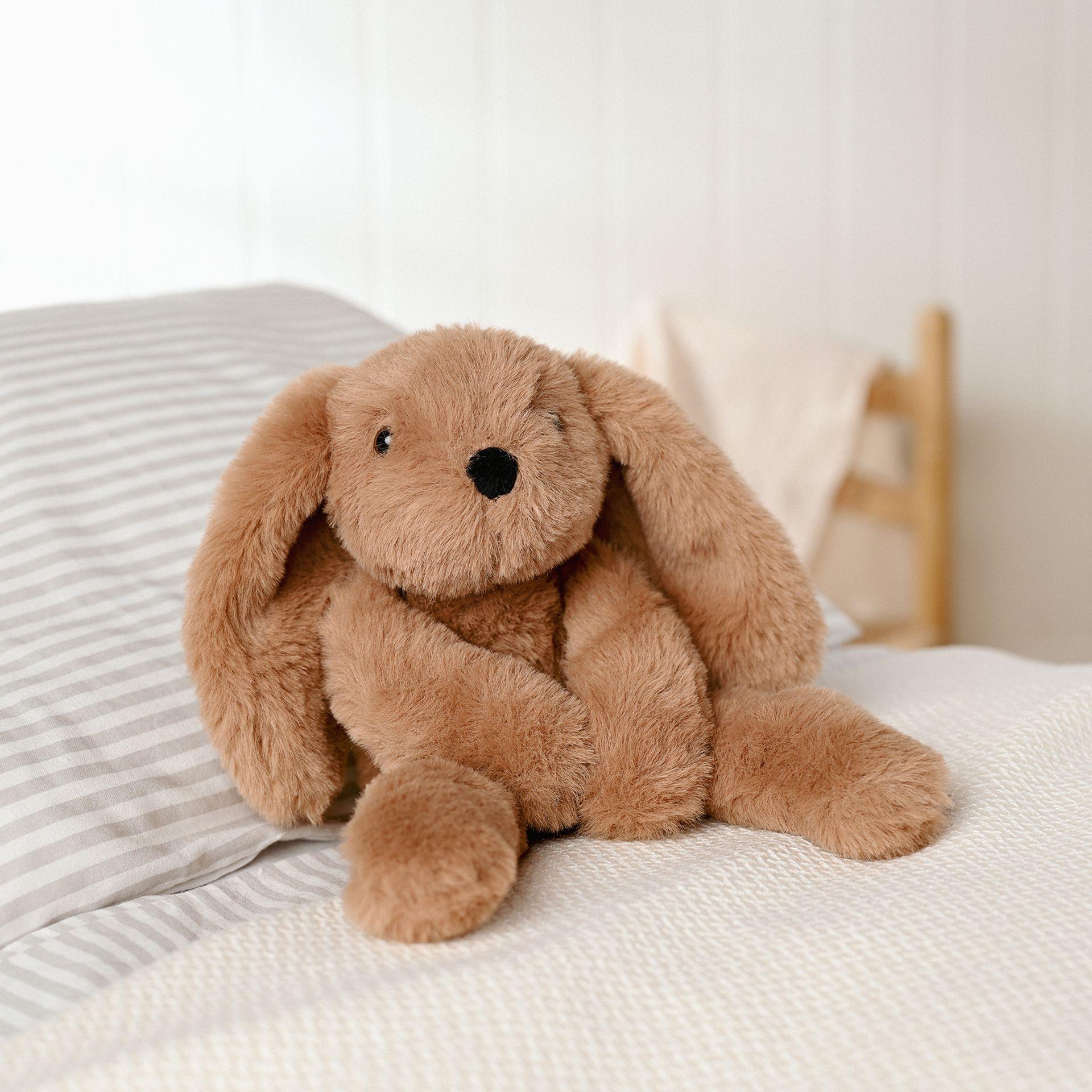 Dark Brown - Lifestyle - Cookie The Plush Long Leg Dark Brown Bunny 35 cm