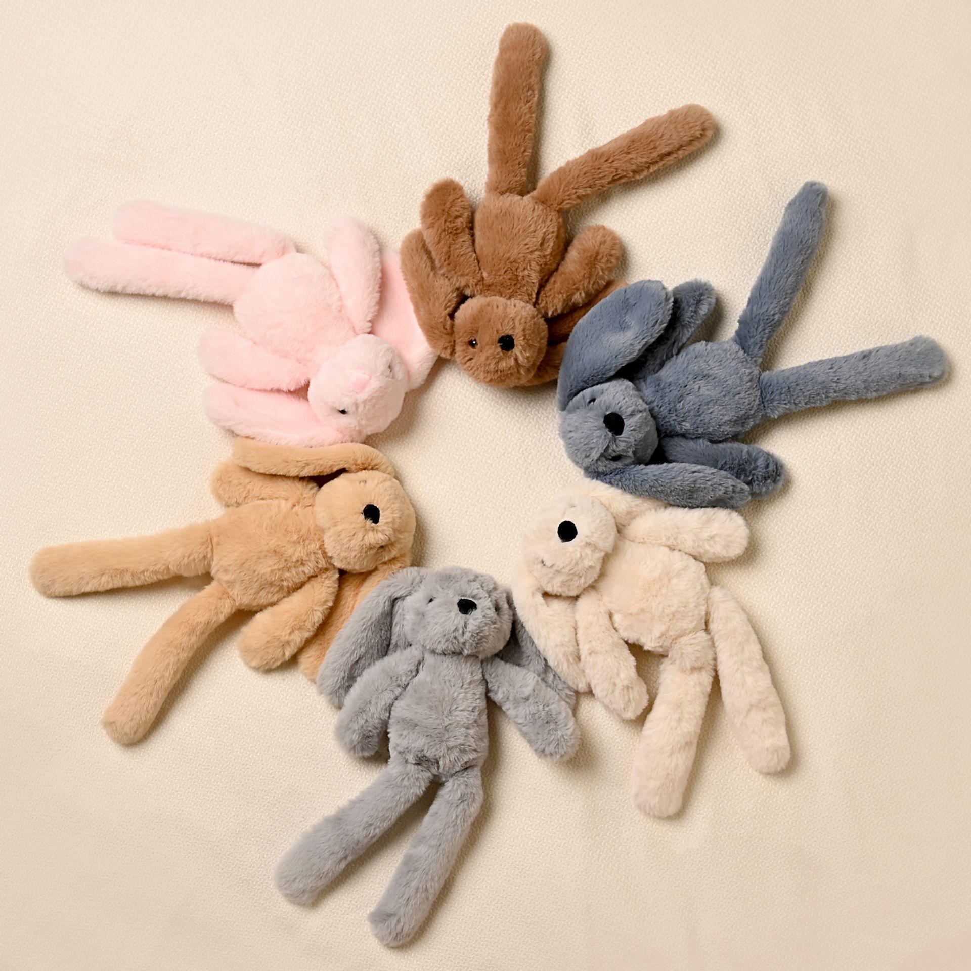 Pink - Close up - Katie The Plush Long Leg Light Pink Bunny 35 cm