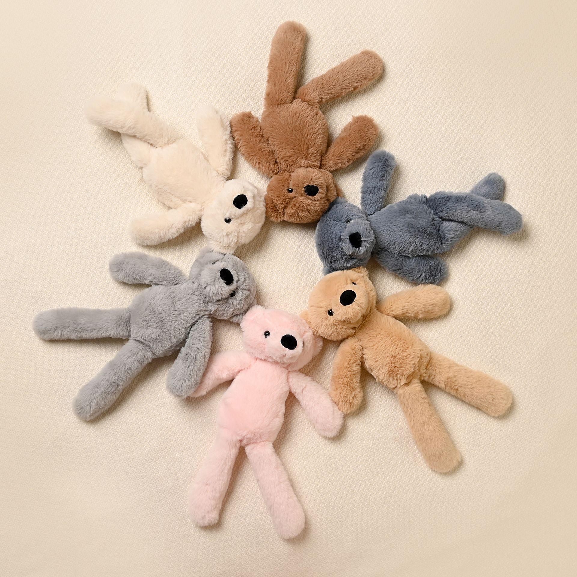 Blue - Close up - Pip The Plush Long Leg Blue Teddy Bear 30 cm