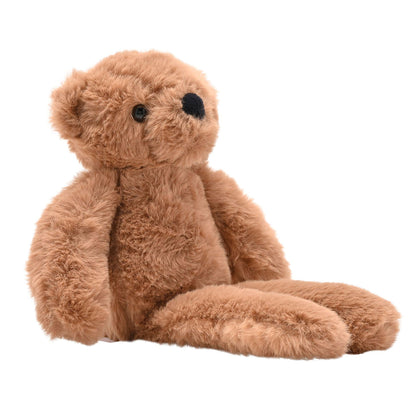 Dark Brown - Front - Hampton The Plush Long Leg Dark Brown Teddy Bear 30 cm