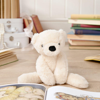 Cream - Back - Lola The Long Leg Plush Cream Teddy Bear 30 cm