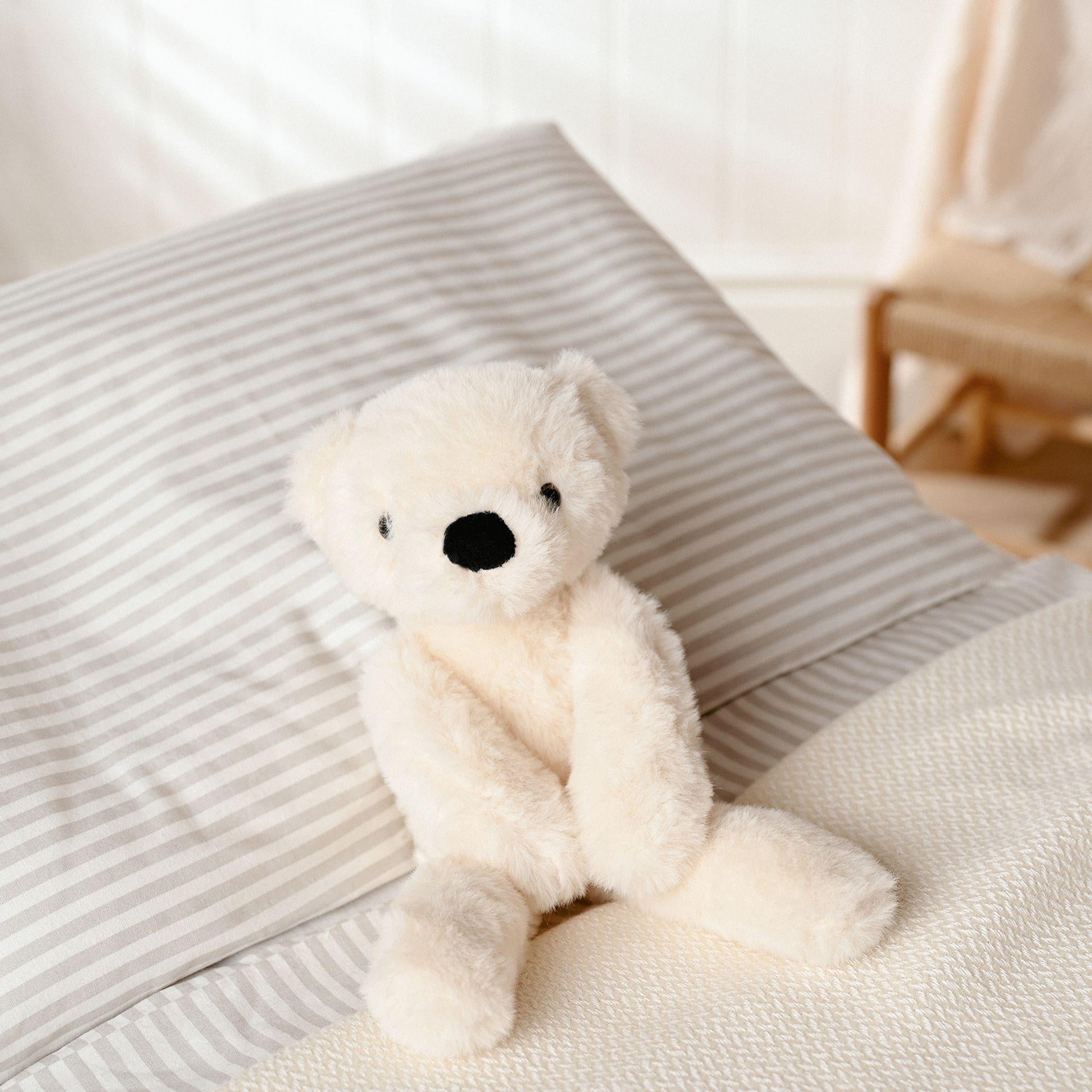 Cream - Pack Shot - Lola The Long Leg Plush Cream Teddy Bear 30 cm