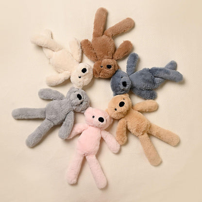 Pink - Close up - Willow The Plush Long Leg Light Pink Teddy Bear 30 cm