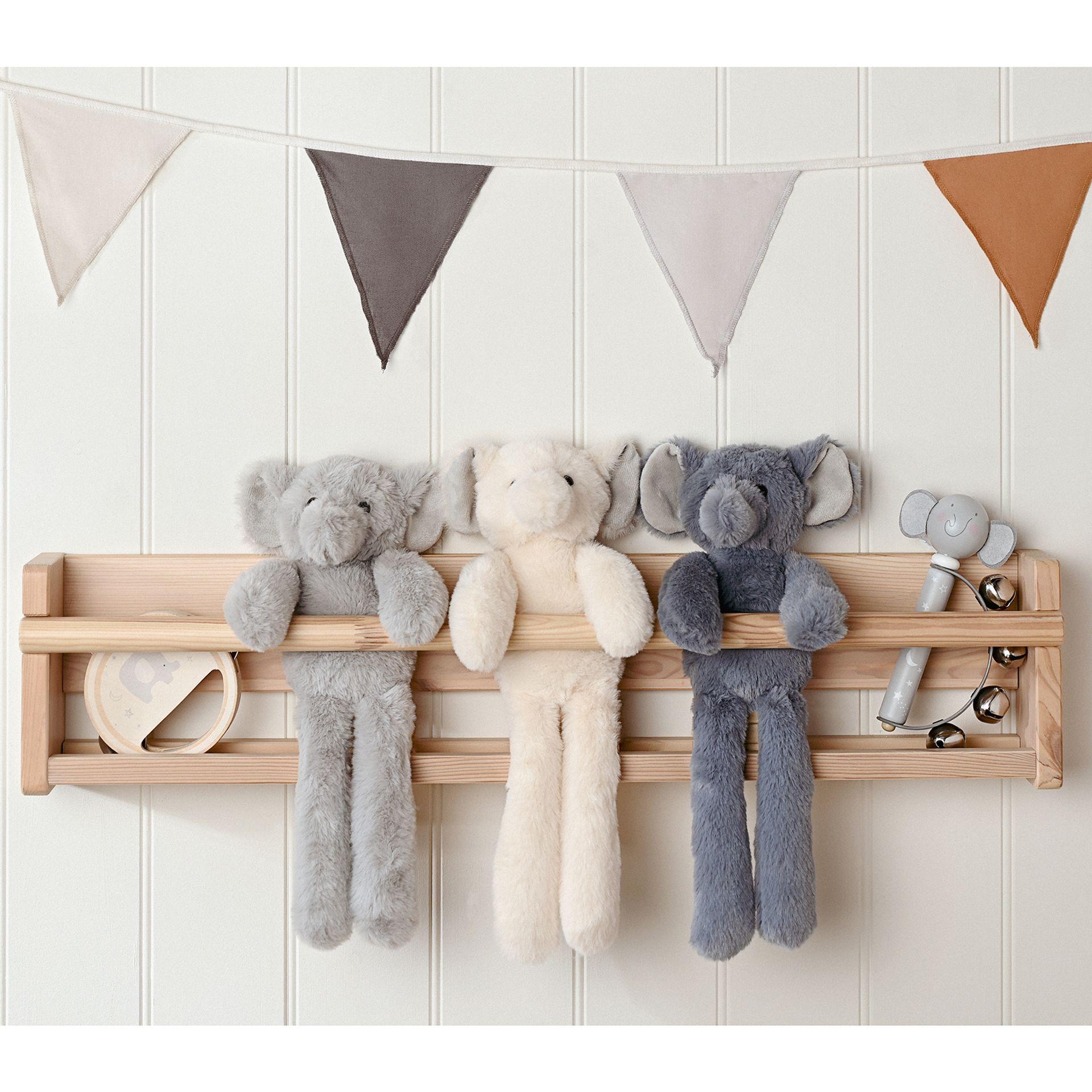 Dark Grey - Lifestyle - George The Plush Long Leg Petrol Elephant 35 cm