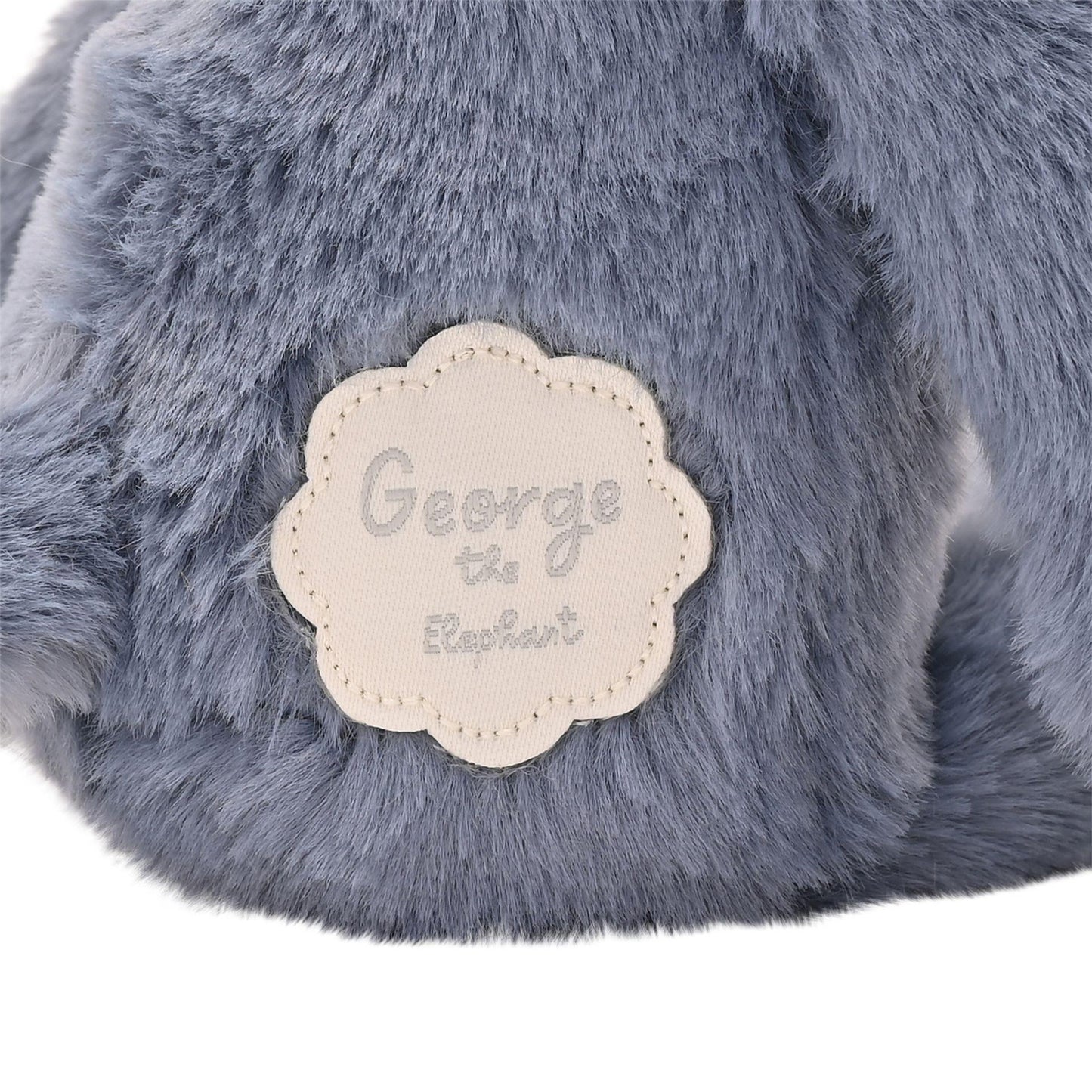Dark Grey - Pack Shot - George The Plush Long Leg Petrol Elephant 35 cm