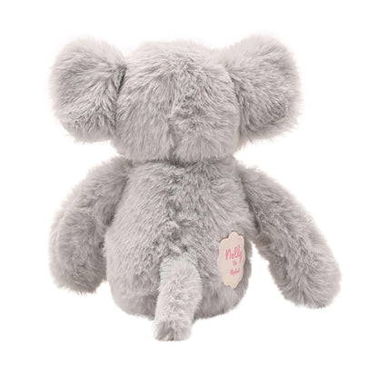Light Grey - Side - Nelly The Plush Long Leg Grey Elephant 35 cm