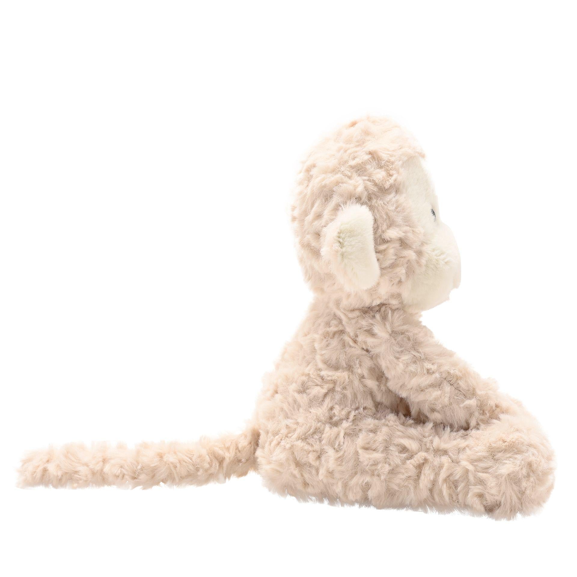 Light brown - Side - Martin The Plush Sitting Light Brown Monkey 22 cm
