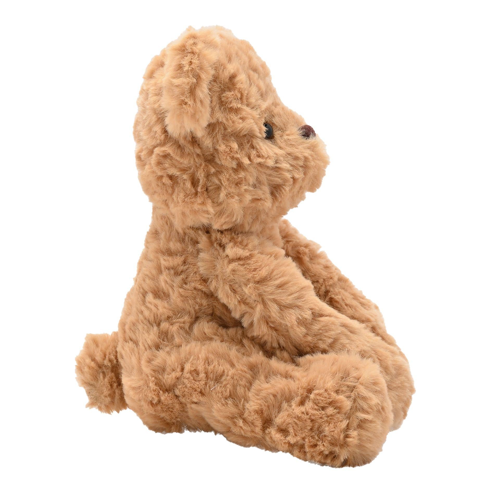 Brown - Side - William The Plush Sitting Brown Teddy Bear 22 cm