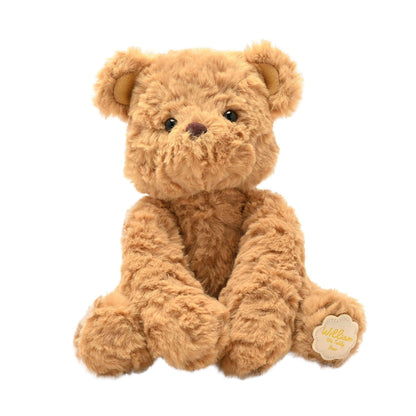 Brown - Front - William The Plush Sitting Brown Teddy Bear 22 cm