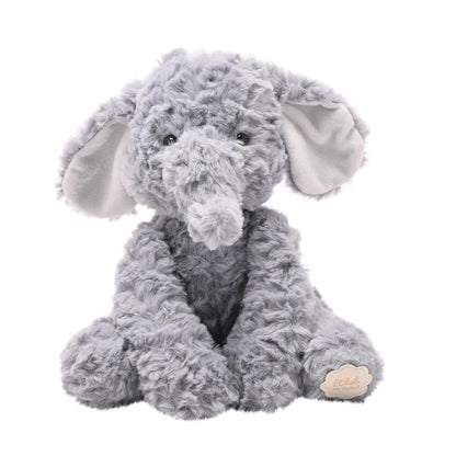 Grey - Front - Ethel The Plush Sitting Grey Elephant 22 cm