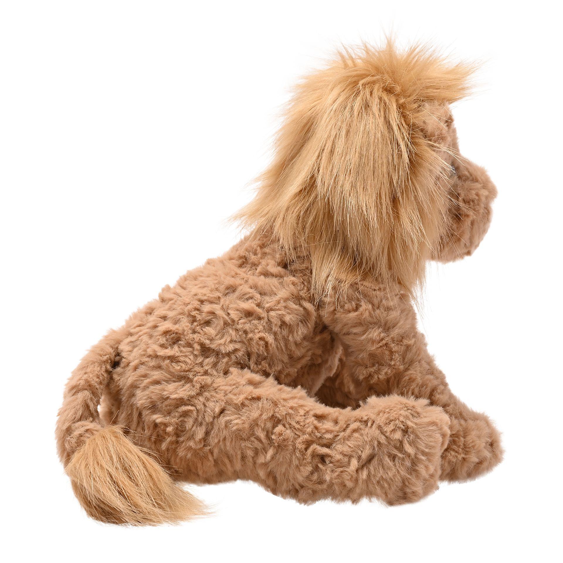 Brown - Side - Leo The Plush Sitting Brown Lion 23 cm