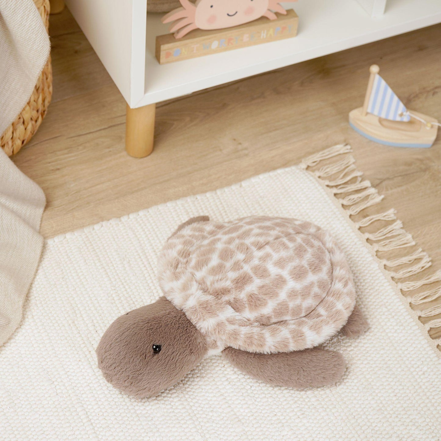 Brown - Back - Toby The Plush Brown Turtle 30cm