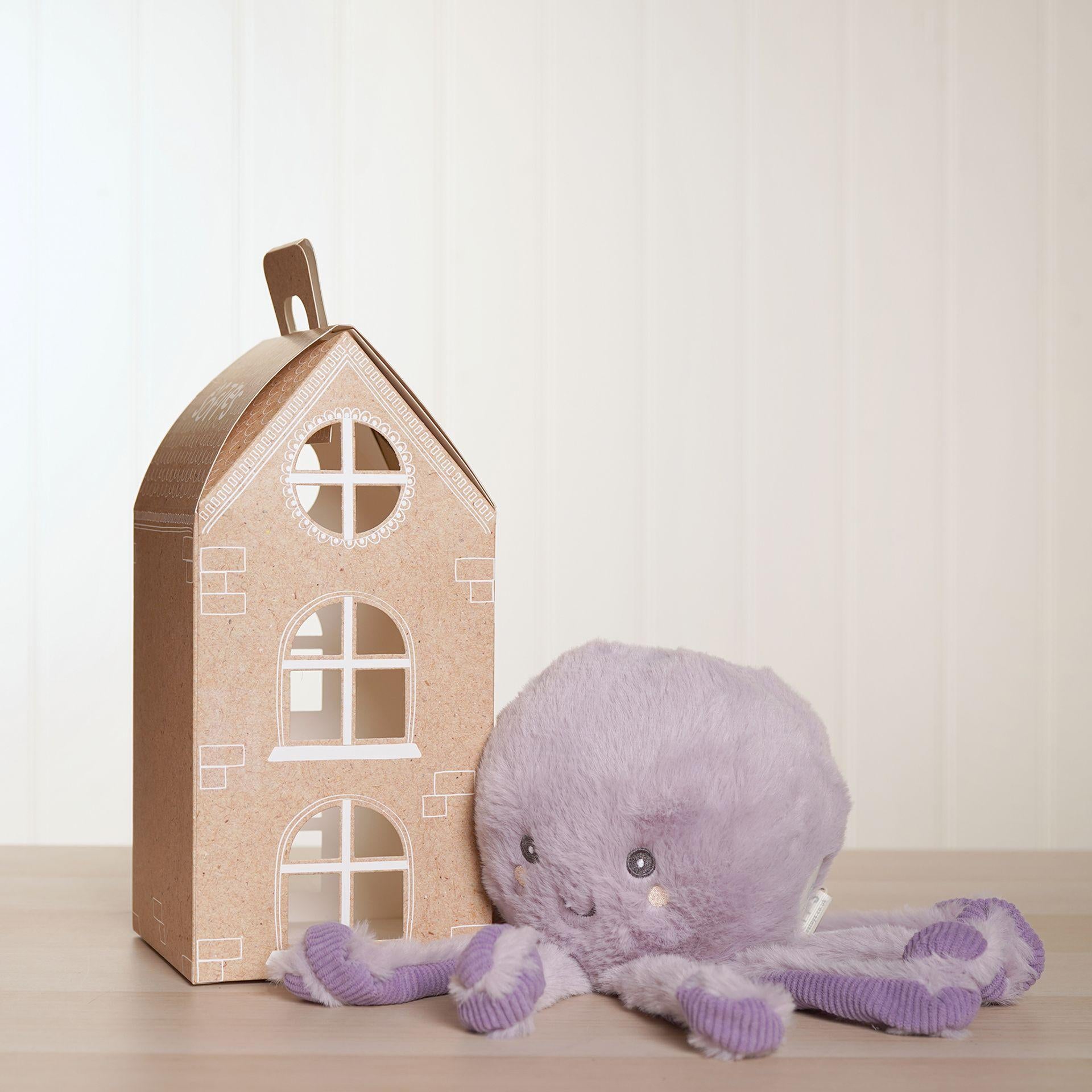 Lilac - Close up - Otto The Plush Lilac Octopus 30 Cm