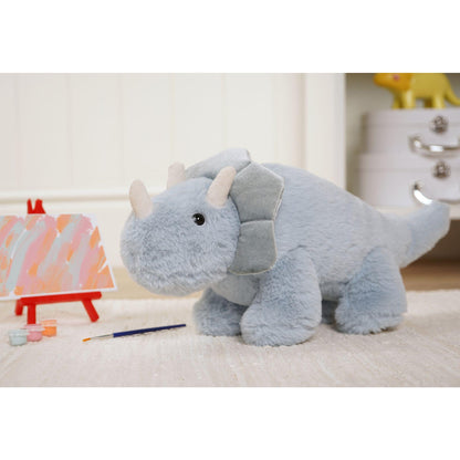 Blue - Back - Tyrone The Plush Blue Dinosaur 40 cm