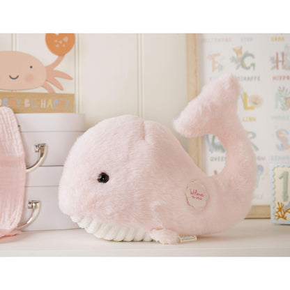 Pink - Back - Wilma The Plush Pink Whale 28 cm