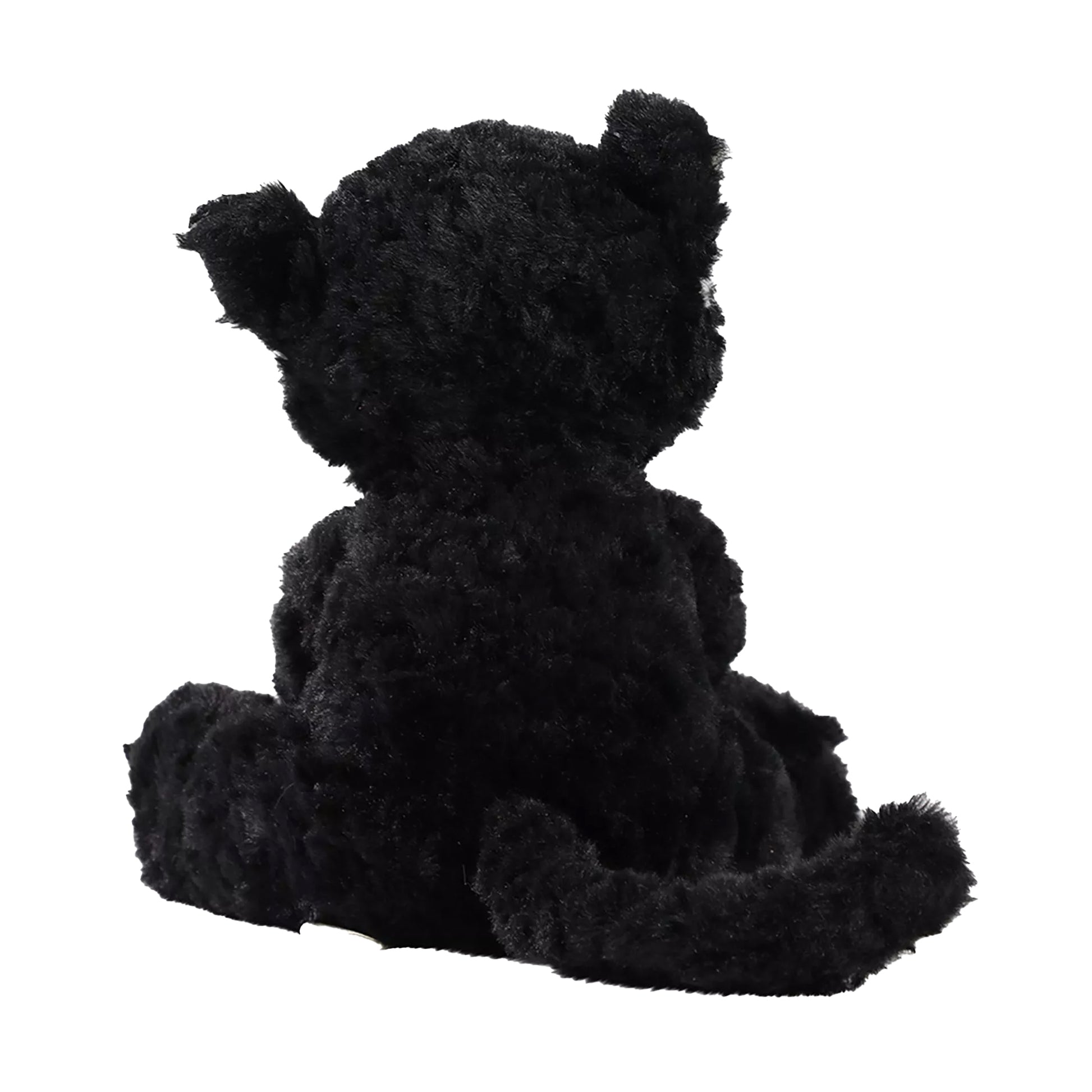 One Colour - Back - Crumpet The Plush Black and White Cat
