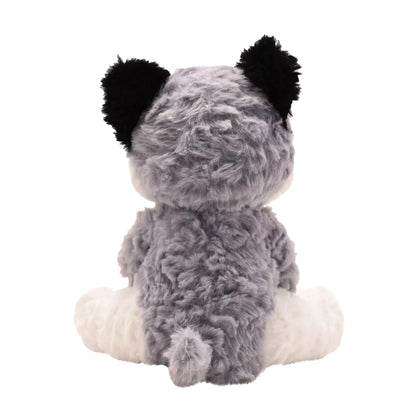 One Colour - Back - Winston The Plush Grey and White Wolf